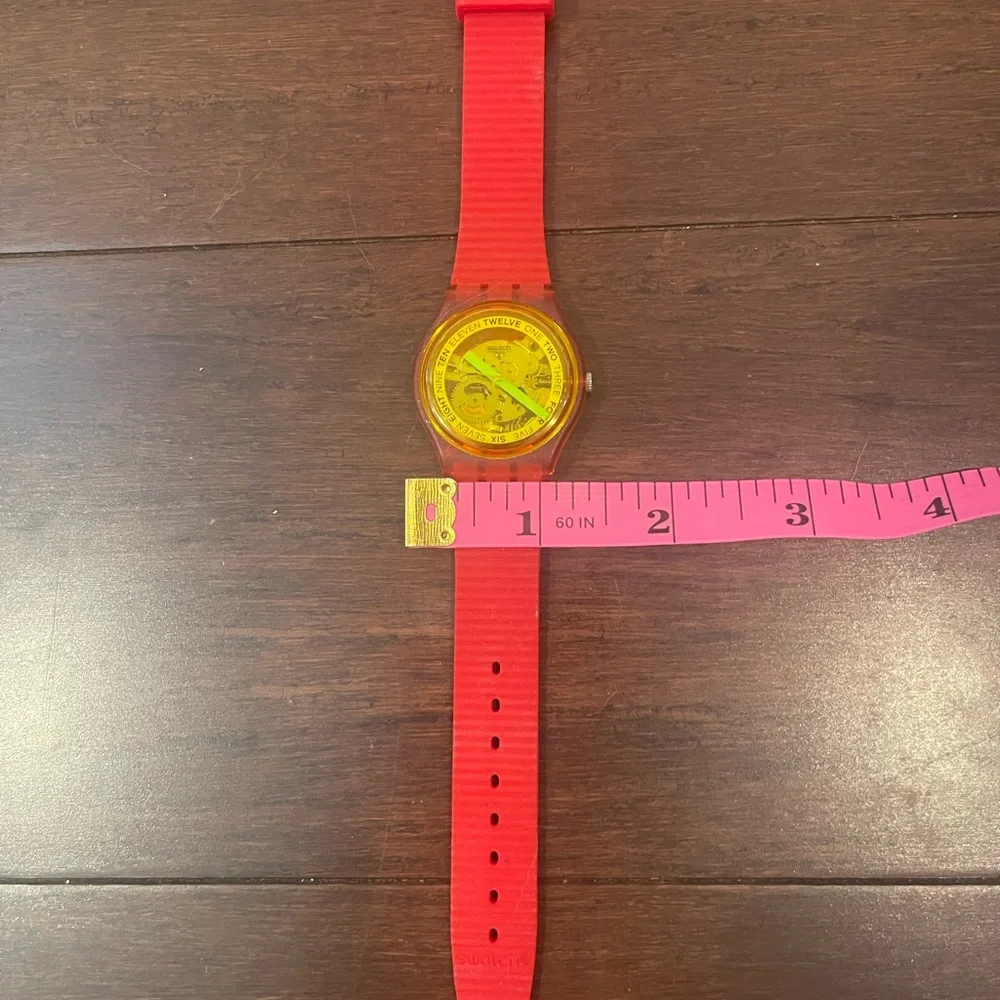 swatch Red and Yellow Watch - Picture 6 of 7